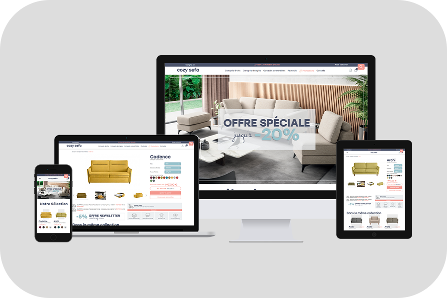 Cozy Sofa — Site Web